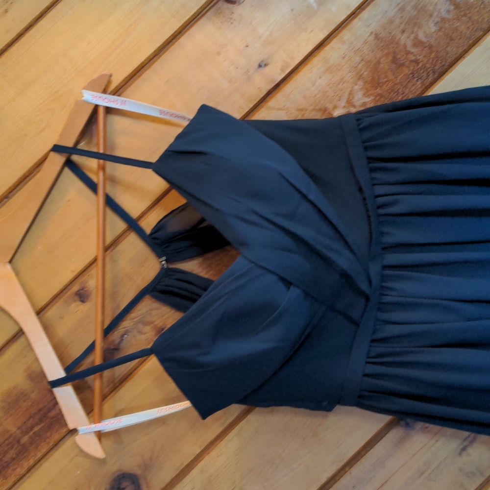 JJ's House dress navy blue full length formal gown 8